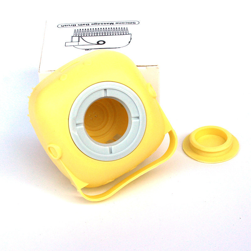 Spazzola 2 in 1 per Toelettatura – Spazzola in Silicone con Dosatore Shampoo