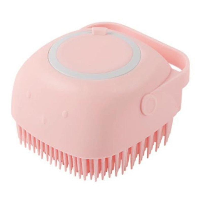 Spazzola 2 in 1 per Toelettatura – Spazzola in Silicone con Dosatore Shampoo