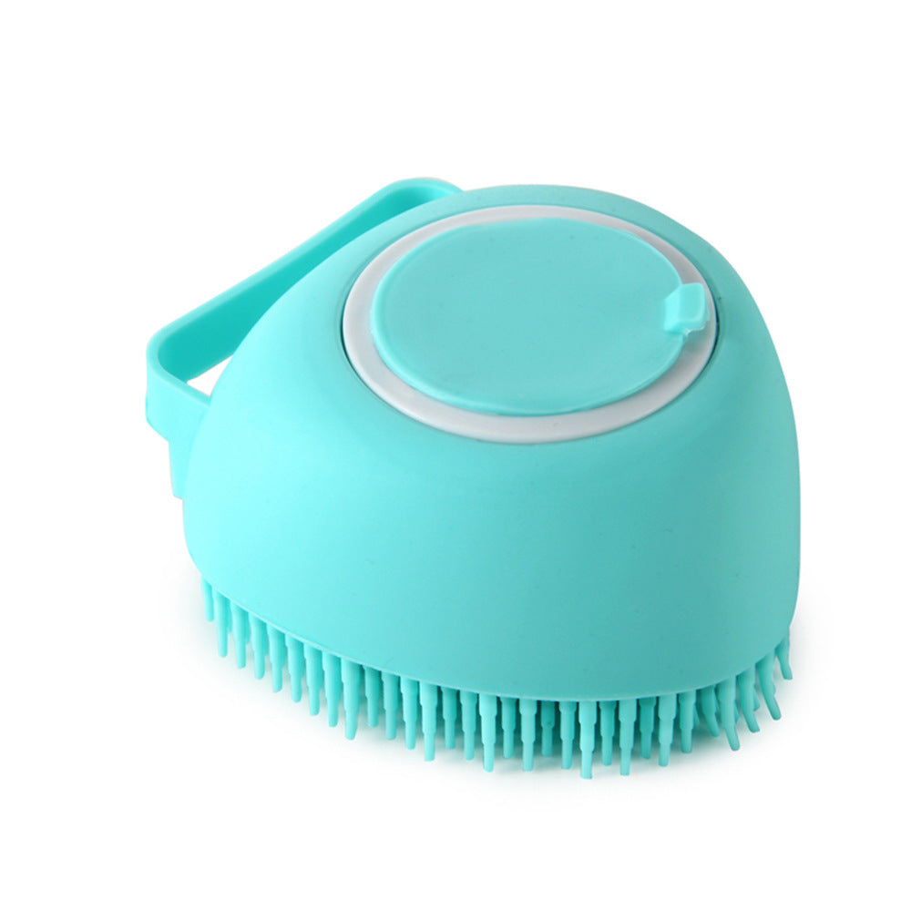 Spazzola 2 in 1 per Toelettatura – Spazzola in Silicone con Dosatore Shampoo