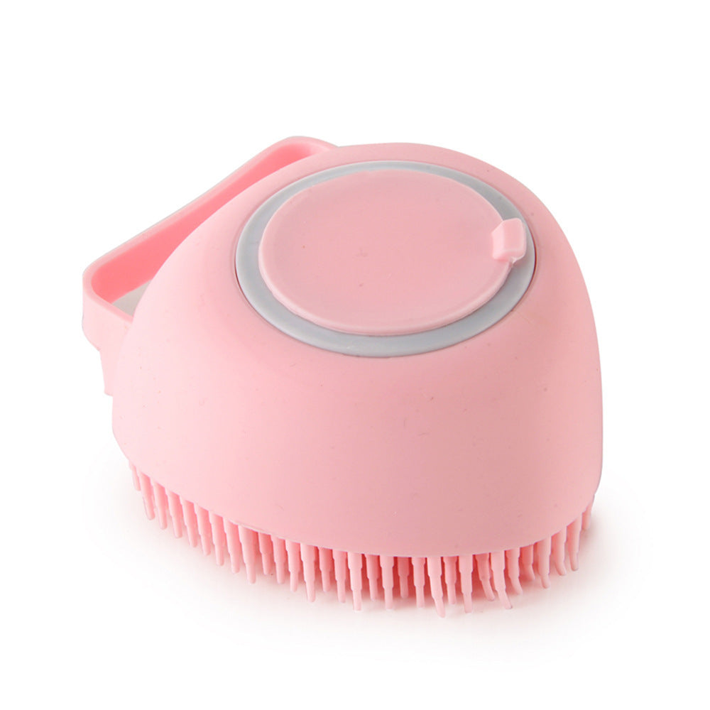 Spazzola 2 in 1 per Toelettatura – Spazzola in Silicone con Dosatore Shampoo
