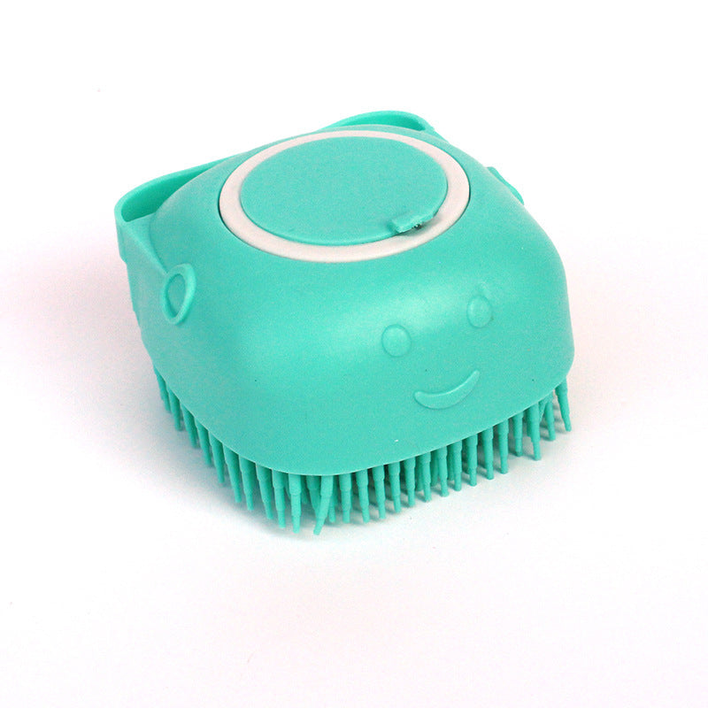 Spazzola 2 in 1 per Toelettatura – Spazzola in Silicone con Dosatore Shampoo