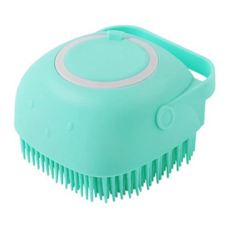 Spazzola 2 in 1 per Toelettatura – Spazzola in Silicone con Dosatore Shampoo