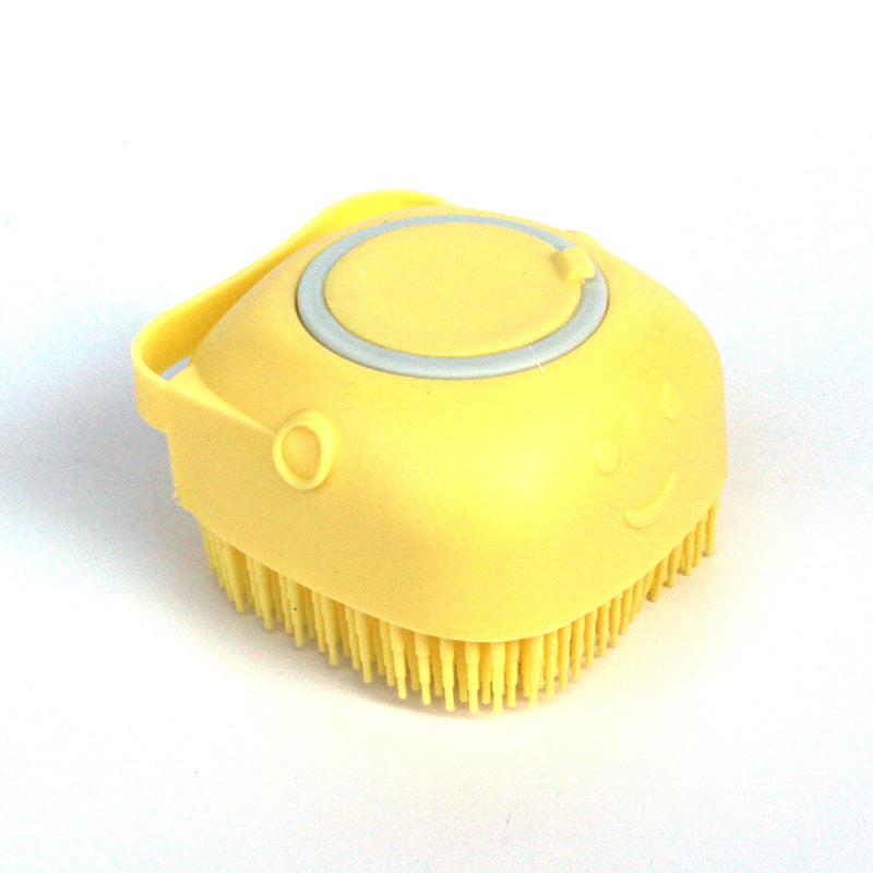 Spazzola 2 in 1 per Toelettatura – Spazzola in Silicone con Dosatore Shampoo