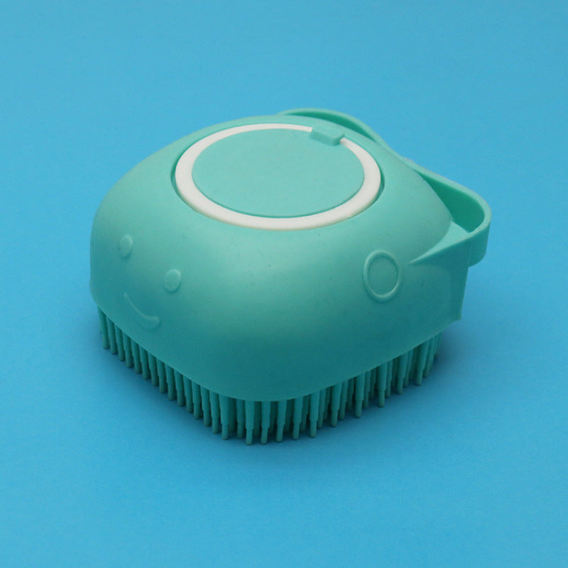 Spazzola 2 in 1 per Toelettatura – Spazzola in Silicone con Dosatore Shampoo